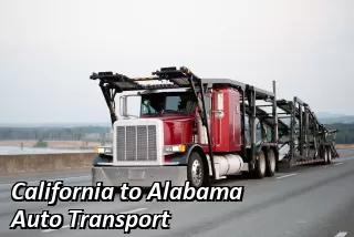 California to Alabama Auto Transport