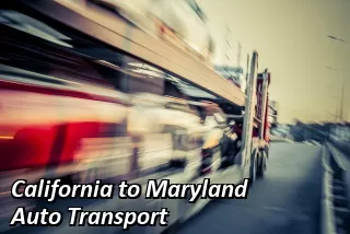 California to Maryland Auto Transport