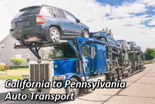 California to Pennsylvania Auto Transport