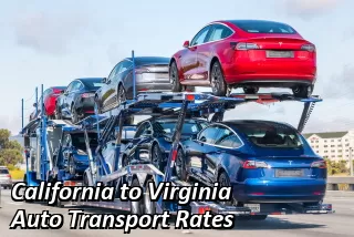 California to Virginia Auto Transport Rates