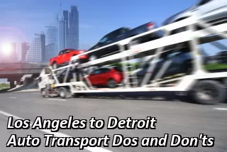 Los Angeles to Detroit Auto Transport Rates