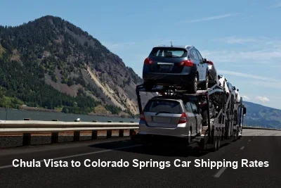 Chula Vista to Colorado Springs Car Shipping Rates