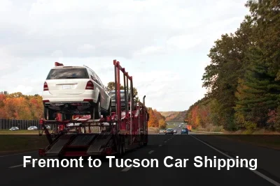 Fremont to Tucson Car Shipping