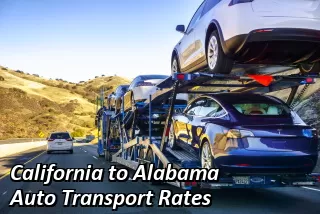 California to Alabama Auto Transport Rates