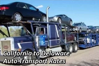 California to Delaware Auto Transport Rates