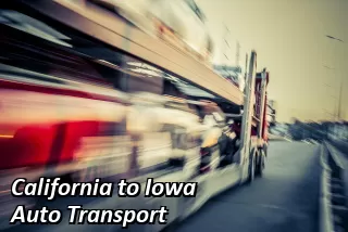 California to Iowa Auto Transport
