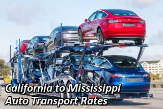 California to Mississippi Auto Transport Rates