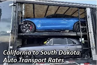 California to South Dakota Auto Transport Rates