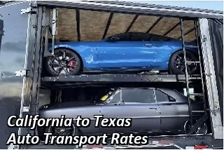 California to Texas Car Shipping Rates
