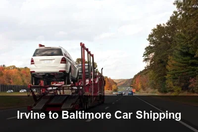 Irvine to Baltimore Car Shipping