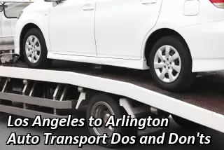 Los Angeles to Arlington Auto Transport Rates