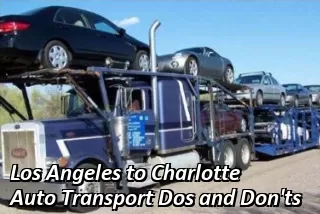 Los Angeles to Charlotte Auto Transport Rates