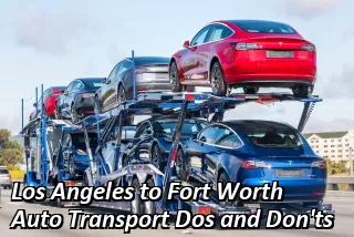 Los Angeles to Fort Worth Auto Transport Rates