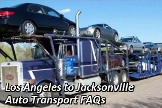 Los Angeles to Jacksonville Auto Transport FAQs