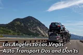Los Angeles to Las Vegas Auto Transport Rates