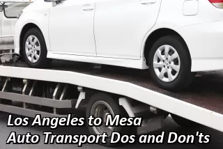 Los Angeles to Mesa Auto Transport Rates