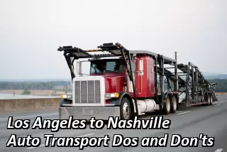 Los Angeles to Nashville Auto Transport Rates
