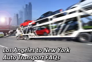 Los Angeles to New York Auto Transport FAQs