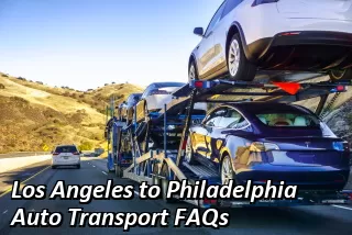 Los Angeles to Philadelphia Auto Transport FAQs
