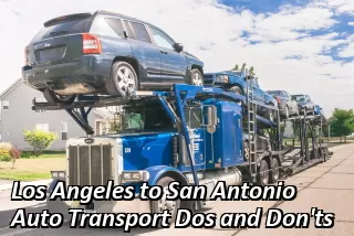Los Angeles to San Antonio Auto Transport Rates