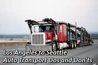 Los Angeles to Seattle Auto Transport Rates