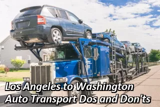 Los Angeles to Washington DC Auto Transport Rates