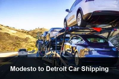 Modesto to Detroit Car Shipping