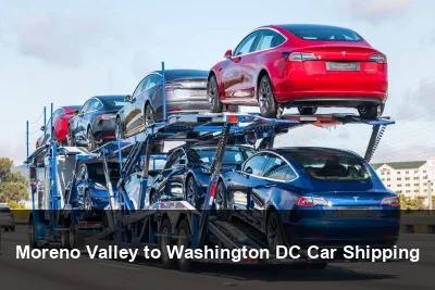 Moreno Valley to Washington DC Car Shipping