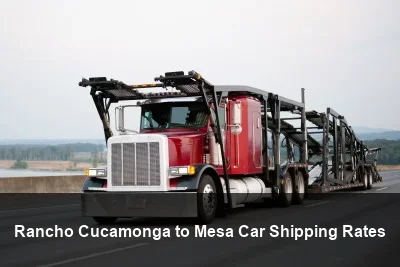 Rancho Cucamonga to Mesa Car Shipping Rates