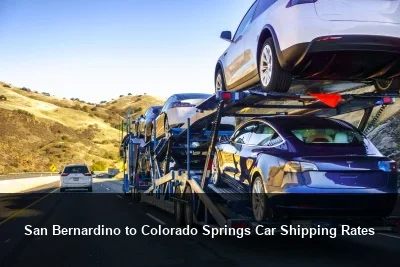 San Bernardino to Colorado Springs Car Shipping Rates