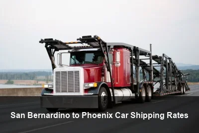 San Bernardino to Phoenix Car Shipping Rates